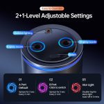 Built-in Two Bottles Fragrances Dual Spray Car Air Purifier Starlight