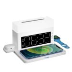 ND-N65   Creative Multi-functional Night Light 6 in 1 Alarm Clock Wireless Charger