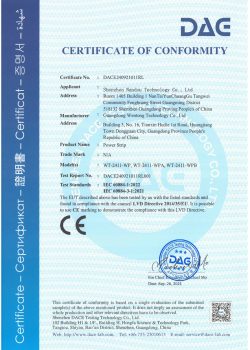 DACE240921009RL WT-2408-PL IEC 60884-2-7 Certificate