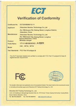 FCC Certificate