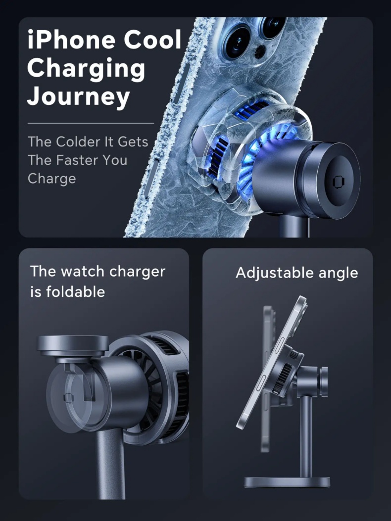 The New-Generation Qi2.2 3-in-1 Magnetic Wireless Charger Delivering Fast, Efficient, and Cool Charging The New-Generation Qi2.2 3-in-1 Magnetic Wireless Charger Delivering Fast, Efficient, and Cool Charging