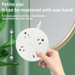 2403-PL Round USBA+TYPE-C  US standard cable socket