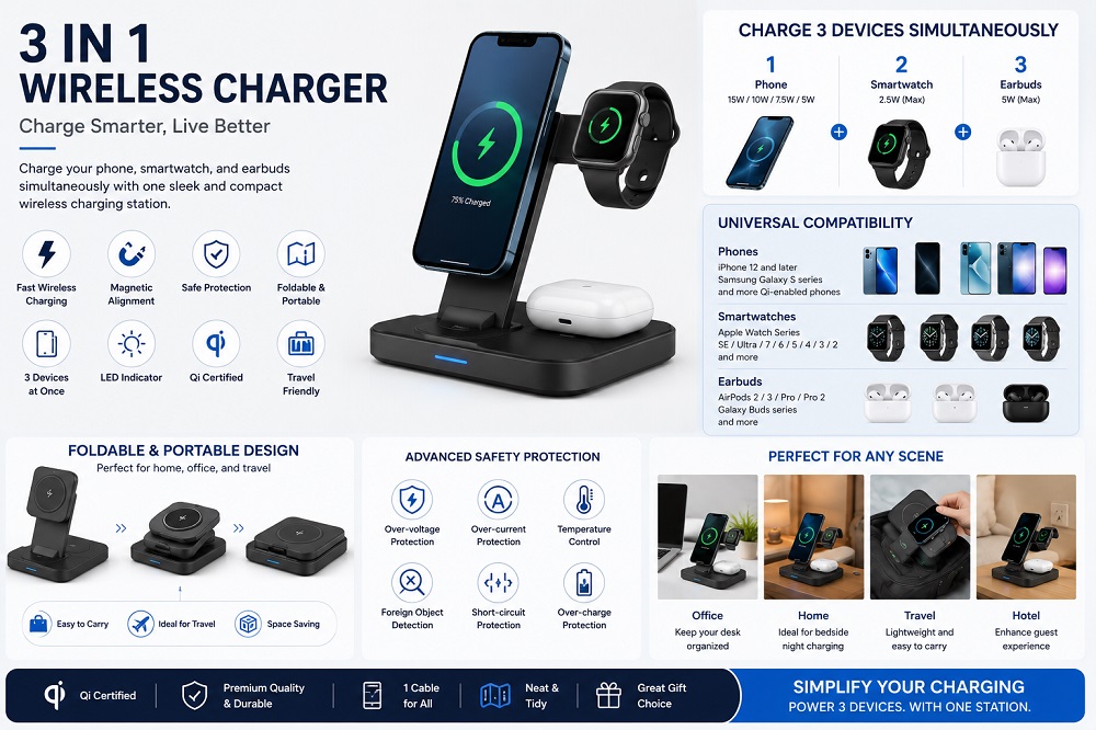 Why 3 in 1 Wireless Chargers Are Becoming Essential in Modern Life Why 3 in 1 Wireless Chargers Are Becoming Essential in Modern Life