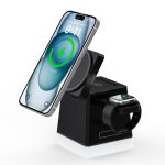 Three-in-one foldable wireless charger desktop stand