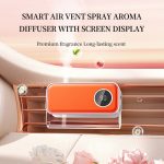Smart Air Spray Car Aromatherapy Diffuser Air Purifier Screen Display Long Lasting PP PETG Sheepskin Car Freshener